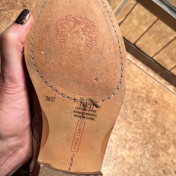 Vince Camuto Taupe Suede Booties - Picture 6 of 8